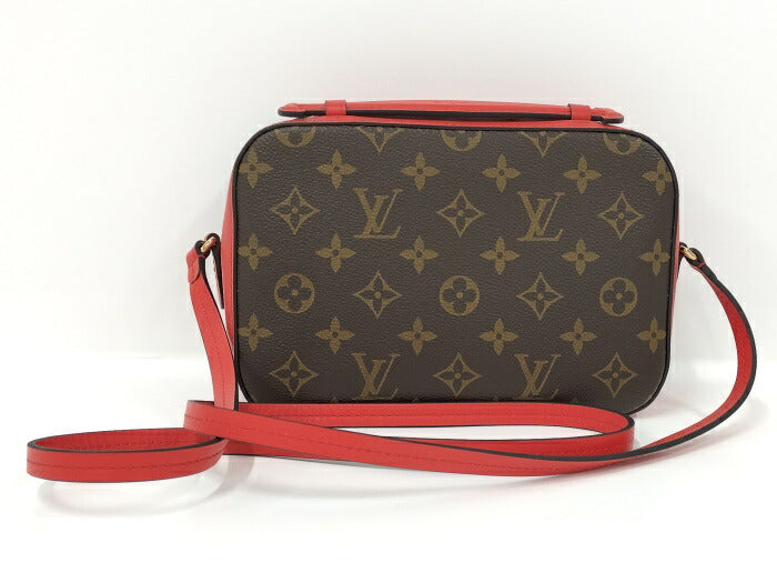 Louis Vuitton Santonge Monogram Coquelicot Shoulder Bag Red