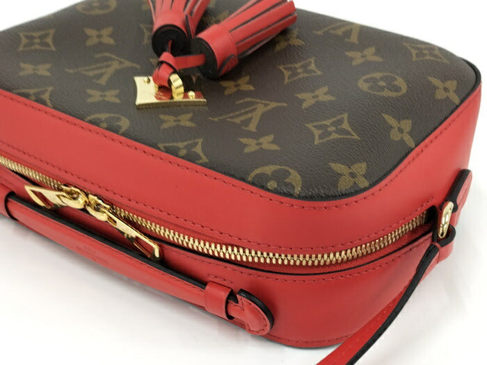 Louis Vuitton Santonge Monogram Coquelicot Shoulder Bag Red