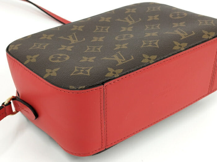 Louis Vuitton Santonge Monogram Coquelicot Shoulder Bag Red