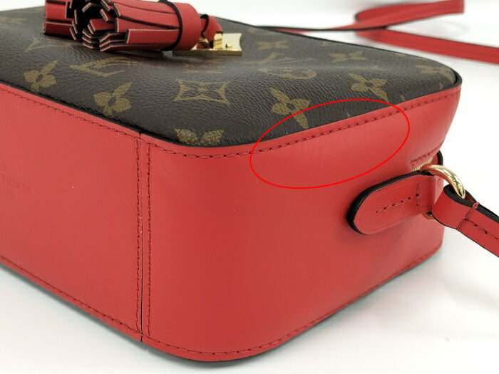 Louis Vuitton Santonge Monogram Coquelicot Shoulder Bag Red