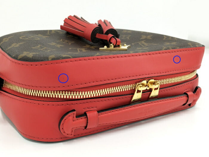 Louis Vuitton Santonge Monogram Coquelicot Shoulder Bag Red