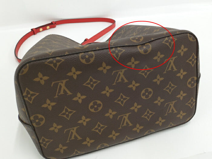 Louis Vuitton Neonoe Purse Monogram Coquelicot Shoulder Bag