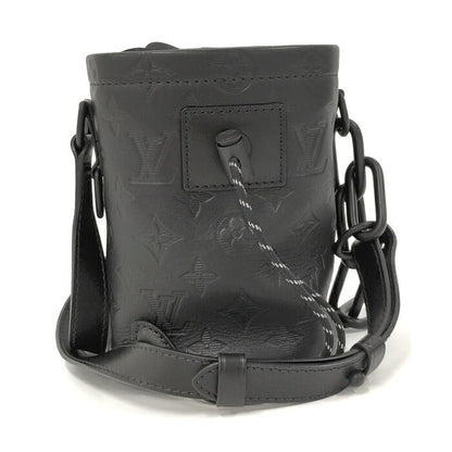 Louis Vuitton Mini Bucket Shadow Leather Shoulder Bag