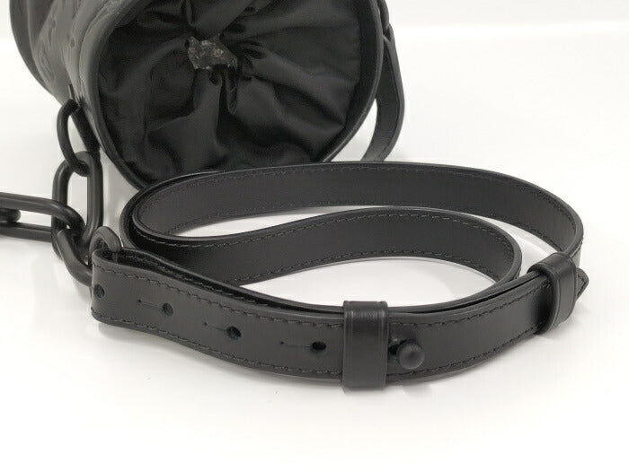 Louis Vuitton Mini Bucket Shadow Leather Shoulder Bag
