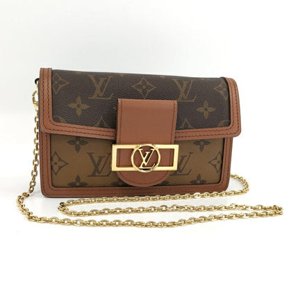 Louis Vuitton Dauphine MM Chain Monogram Reverse Shoulder Bag