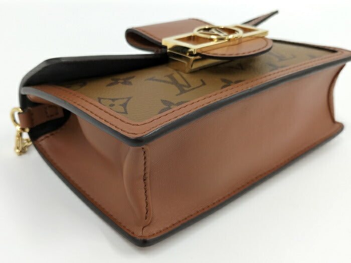 Louis Vuitton Dauphine MM Chain Monogram Reverse Shoulder Bag