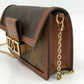 Louis Vuitton Dauphine MM Chain Monogram Reverse Shoulder Bag