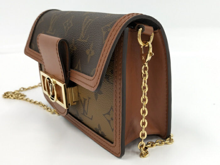 Louis Vuitton Dauphine MM Chain Monogram Reverse Shoulder Bag
