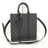 Louis Vuitton Sac Plat Monogram Eclipse Shoulder Bag Black