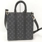 Louis Vuitton Sac Plat Monogram Eclipse Shoulder Bag Black