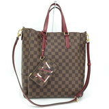 Louis Vuitton Belmont NV MM Damier Leather Cherry Berry Handbag  Brown