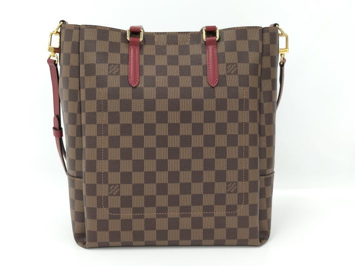Louis Vuitton Belmont NV MM Damier Leather Cherry Berry Handbag  Brown