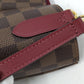 Louis Vuitton Belmont NV MM Damier Leather Cherry Berry Handbag  Brown