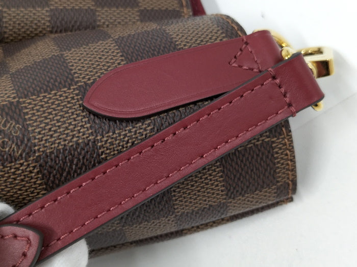 Louis Vuitton Belmont NV MM Damier Leather Cherry Berry Handbag  Brown