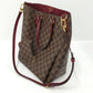 Louis Vuitton Belmont NV MM Damier Leather Cherry Berry Handbag  Brown