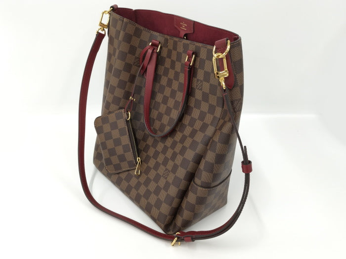 Louis Vuitton Belmont NV MM Damier Leather Cherry Berry Handbag  Brown