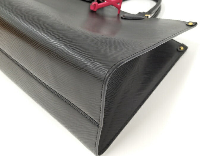 Louis Vuitton On The Go PM Epi Tote Bag Black