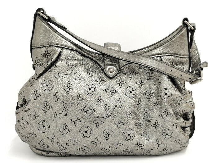 Louis Vuitton L Mahina Arjan Metallic Leather Shoulder Bag