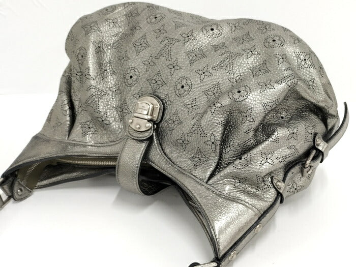 Louis Vuitton L Mahina Arjan Metallic Leather Shoulder Bag