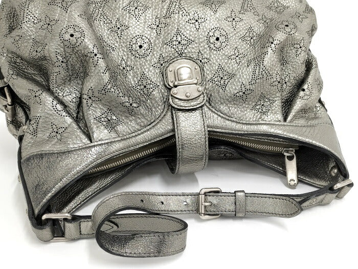 Louis Vuitton L Mahina Arjan Metallic Leather Shoulder Bag