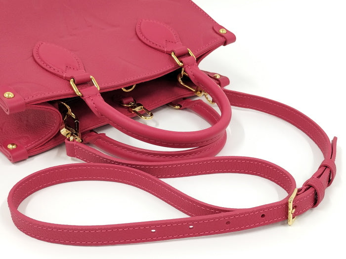 Louis Vuitton On The Go PM Monogram Emplant Shoulder Bag