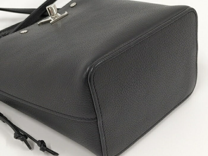 Louis Vuitton Nano Lock Me Bucket  Leather Shoulder Bag