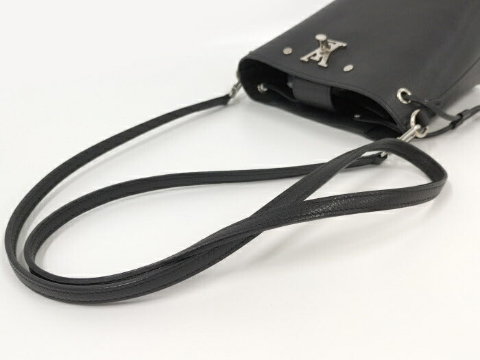 Louis Vuitton Nano Lock Me Bucket  Leather Shoulder Bag