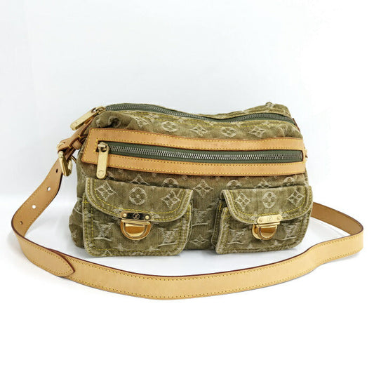 Louis Vuitton Baggy PM Monogram Denim Khaki Shoulder Bag