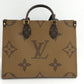 Louis Vuitton On The Go MM Monogram Reverse Giant 2way Tote Bag