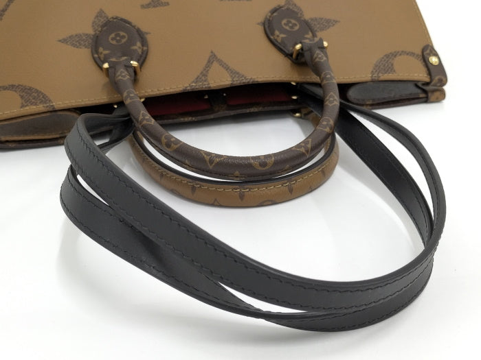 Louis Vuitton On The Go MM Monogram Reverse Giant 2way Tote Bag