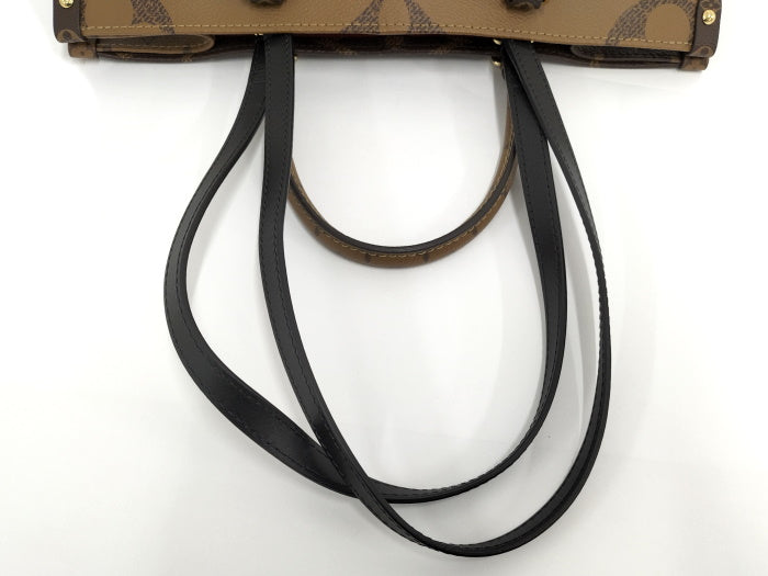 Louis Vuitton On The Go MM Monogram Reverse Giant 2way Tote Bag