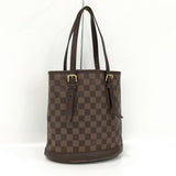 Louis Vuitton Marais Damier Leather Tote Bag Ebene Brown