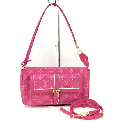 Louis Vuitton Maxi Pochette Accessoires Monogram Fuchsia Shoulder Bag