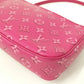 Louis Vuitton Maxi Pochette Accessoires Monogram Fuchsia Shoulder Bag
