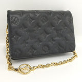 Louis Vuitton Pochette Coussin Chain  Embossed Lamb Leather Shoulder Bag