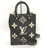 Louis Vuitton Petite Sac Plat Monogram Emplant Leather Handbag