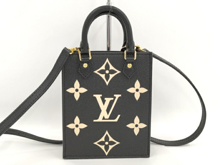 Louis Vuitton Petite Sac Plat Monogram Emplant Leather Handbag