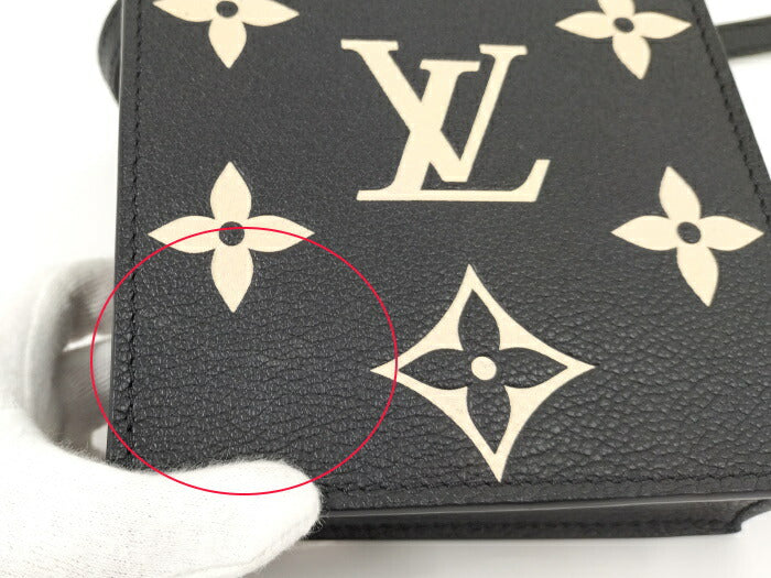 Louis Vuitton Petite Sac Plat Monogram Emplant Leather Handbag