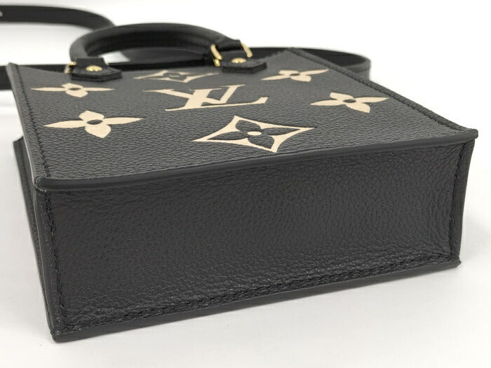 Louis Vuitton Petite Sac Plat Monogram Emplant Leather Handbag
