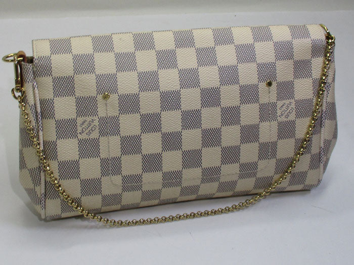 Louis Vuitton Favorite MM Shoulder Bag Damier Azur