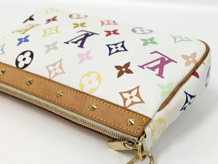 Louis Vuitton Multicolor Pochette Accessoires Accessory Pouch White