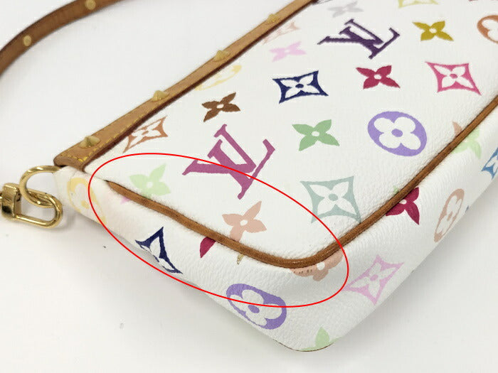 Louis Vuitton Multicolor Pochette Accessoires Accessory Pouch White