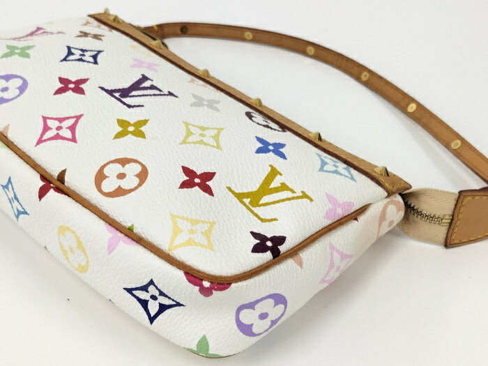 Louis Vuitton Multicolor Pochette Accessoires Accessory Pouch White