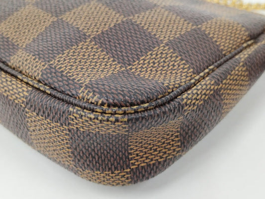 Louis Vuitton Mini Pochette Accessory Pouch Damier Ebene