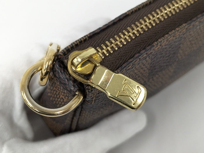 Louis Vuitton Mini Pochette Accessory Pouch Damier Ebene