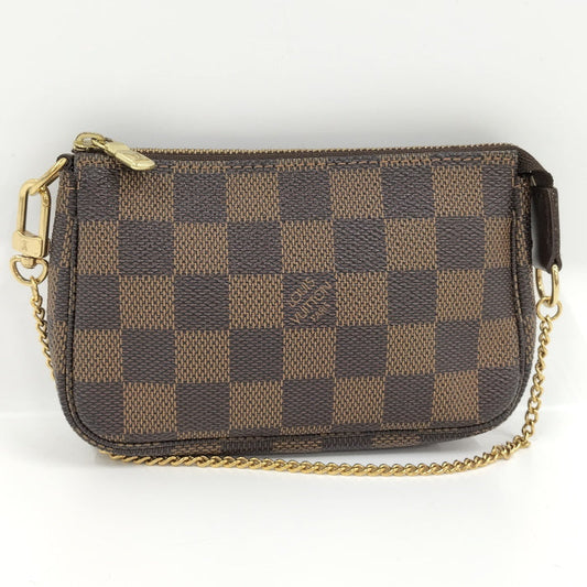 Louis Vuitton Mini Pochette Accessory Pouch Damier Leather