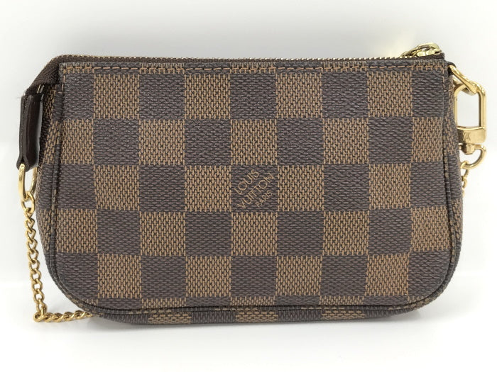 Louis Vuitton Mini Pochette Accessory Pouch Damier Leather
