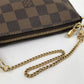 Louis Vuitton Mini Pochette Accessory Pouch Damier Leather
