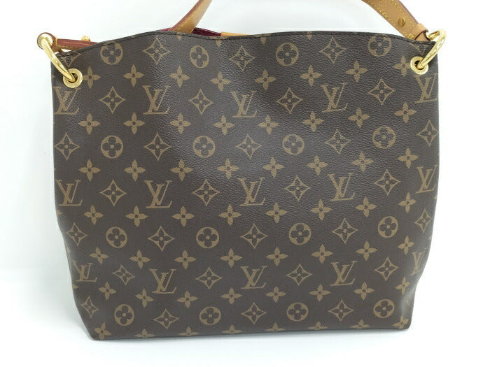 Louis Vuitton Graceful PM Monogram Leather Tote Bag Brown