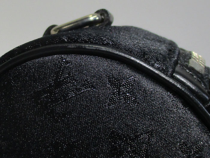 Louis Vuitton Papillon Monogram Satin Handbag Black